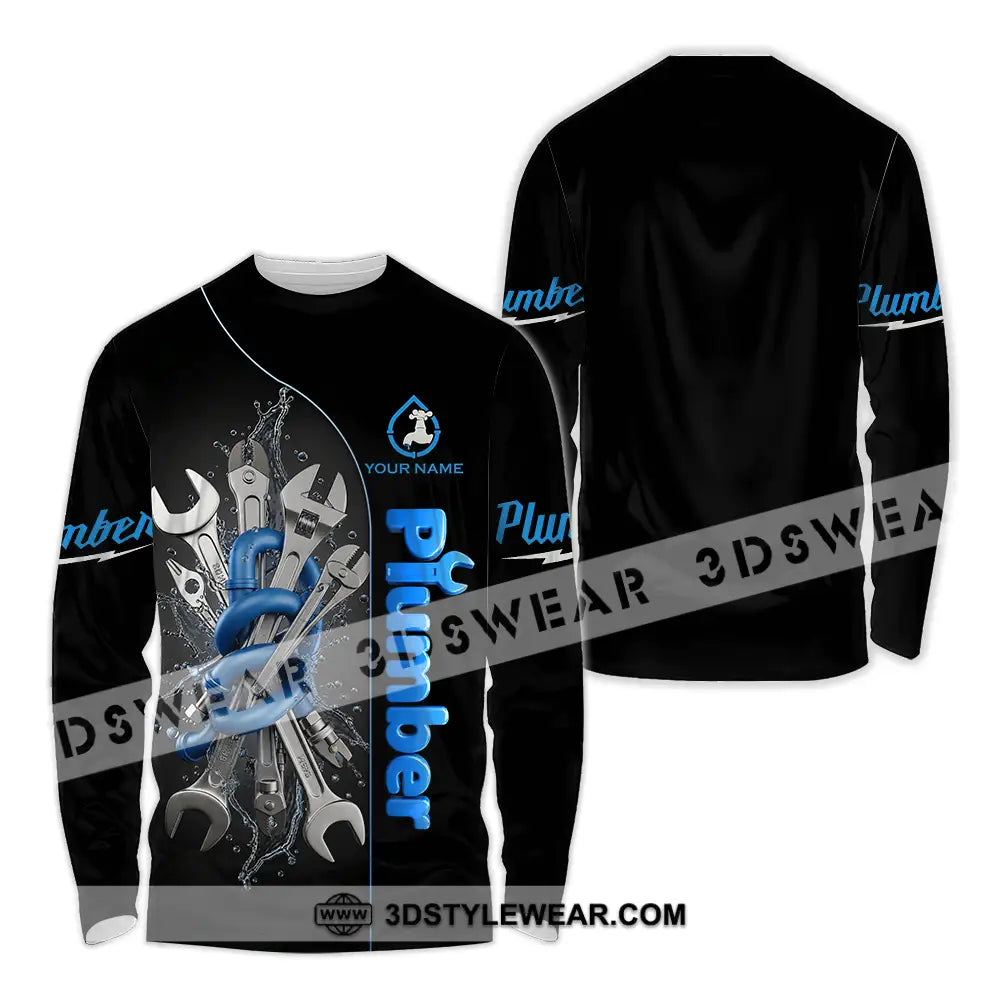 Unisex Shirt - Custom Plumber Shirt - Long Sleeve Shirt / S - T-shirt