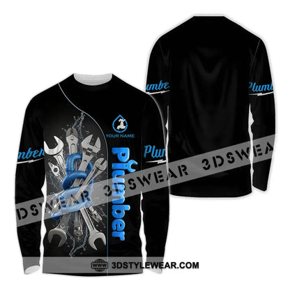 Unisex Shirt - Custom Plumber Shirt - Long Sleeve Shirt / S - T-shirt