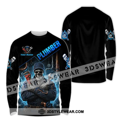 Unisex Shirt - Custom Plumber Shirt - Long Sleeve Shirt / S - T-shirt