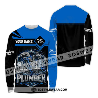 Unisex Shirt - Custom Plumber Shirt - Long Sleeve Shirt / S - T-shirt