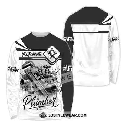 Unisex Shirt - Custom Plumber Shirt - Long Sleeve Shirt / S - T-shirt