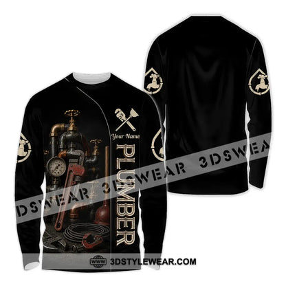 Unisex Shirt - Custom Plumber Shirt - Long Sleeve Shirt / S - T-shirt