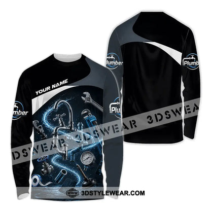 Unisex Shirt - Custom Plumber Shirt - Long Sleeve Shirt / S - T-shirt