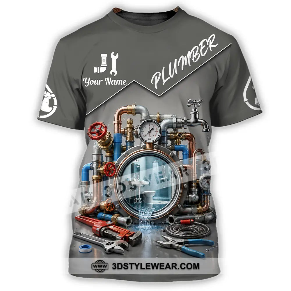 Unisex Shirt - Custom Plumber Shirt - T-Shirt / S - T-shirt
