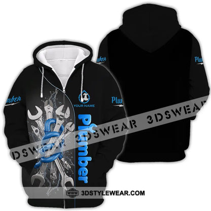 Unisex Shirt - Custom Plumber Shirt - Zipper Hoodie / S - T-shirt
