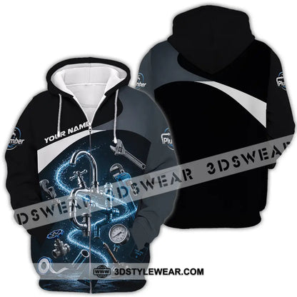 Unisex Shirt - Custom Plumber Shirt - Zipper Hoodie / S - T-shirt