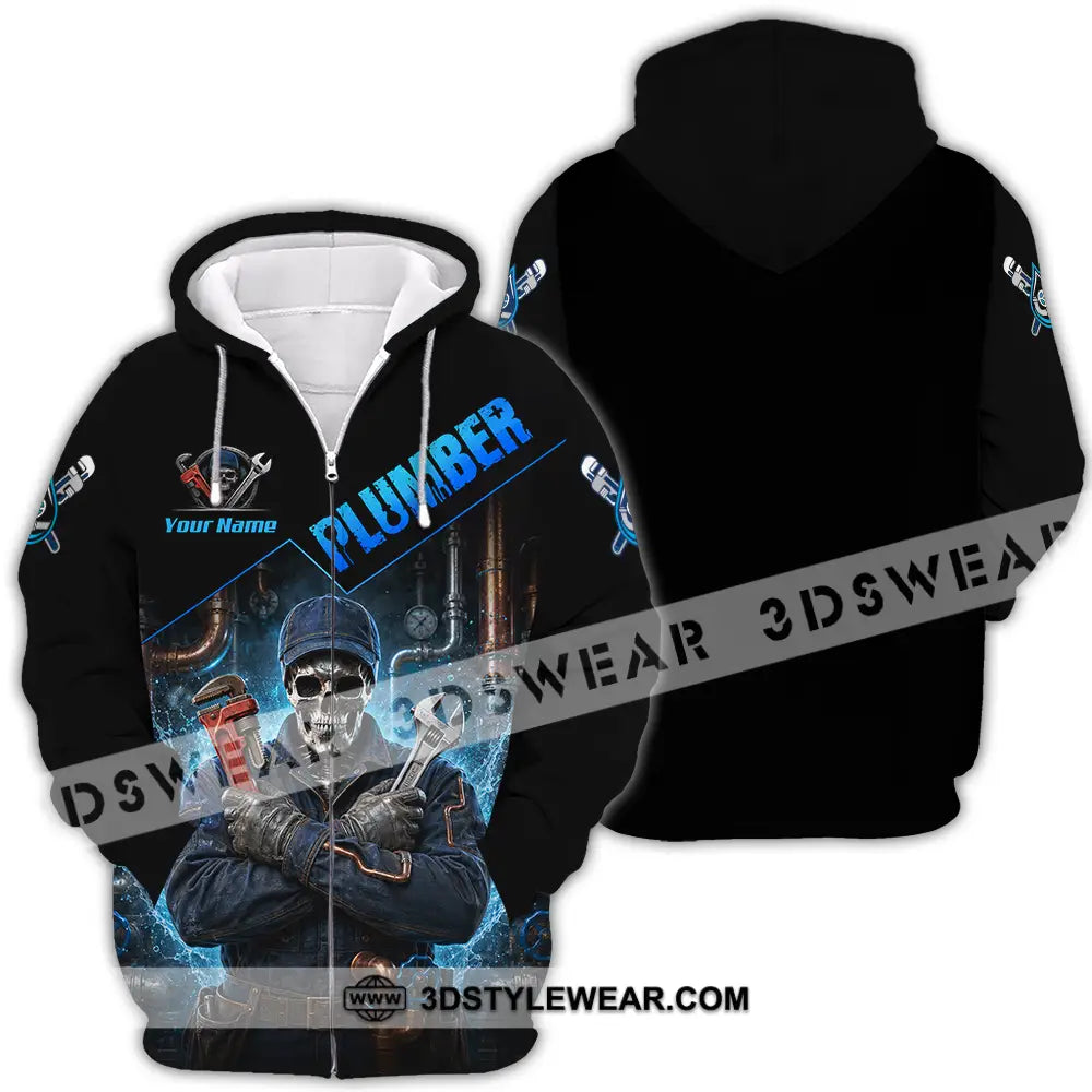 Unisex Shirt - Custom Plumber Shirt - Zipper Hoodie / S - T-shirt
