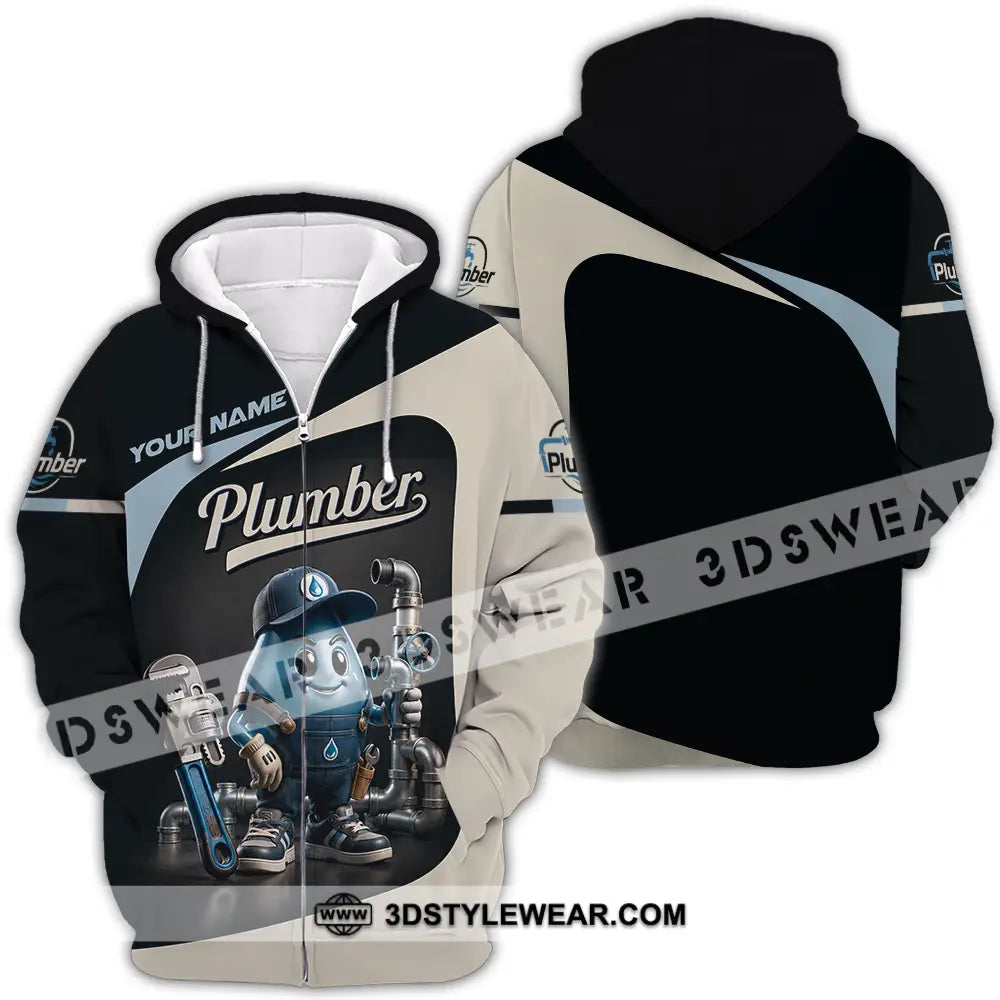 Unisex Shirt - Custom Plumber Shirt - Zipper Hoodie / S - T-shirt
