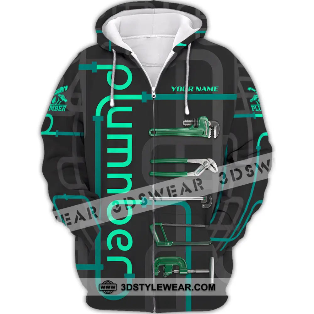 Unisex Shirt - Custom Plumber Shirt - Zipper Hoodie / S - T-shirt