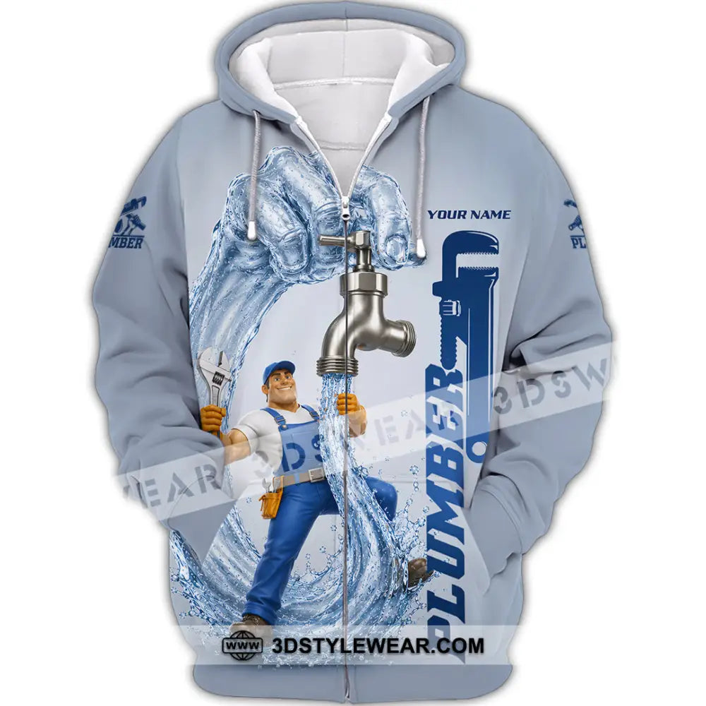 Unisex Shirt - Custom Plumber Shirt - Zipper Hoodie / S - T-shirt