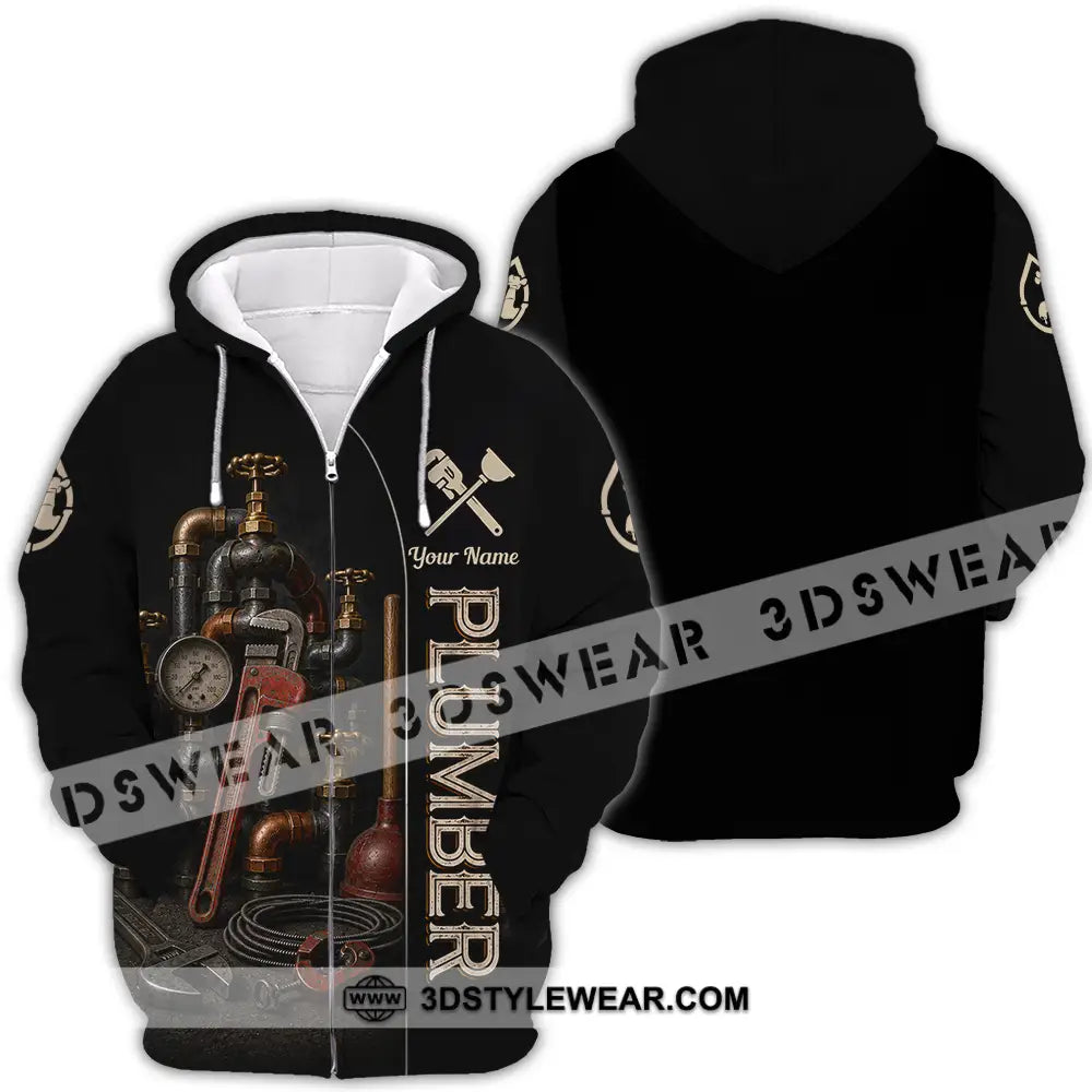 Unisex Shirt - Custom Plumber Shirt - Zipper Hoodie / S - T-shirt