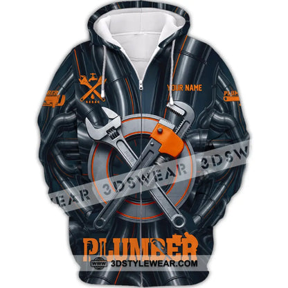 Unisex Shirt - Custom Plumber Shirt - Zipper Hoodie / S - T-shirt
