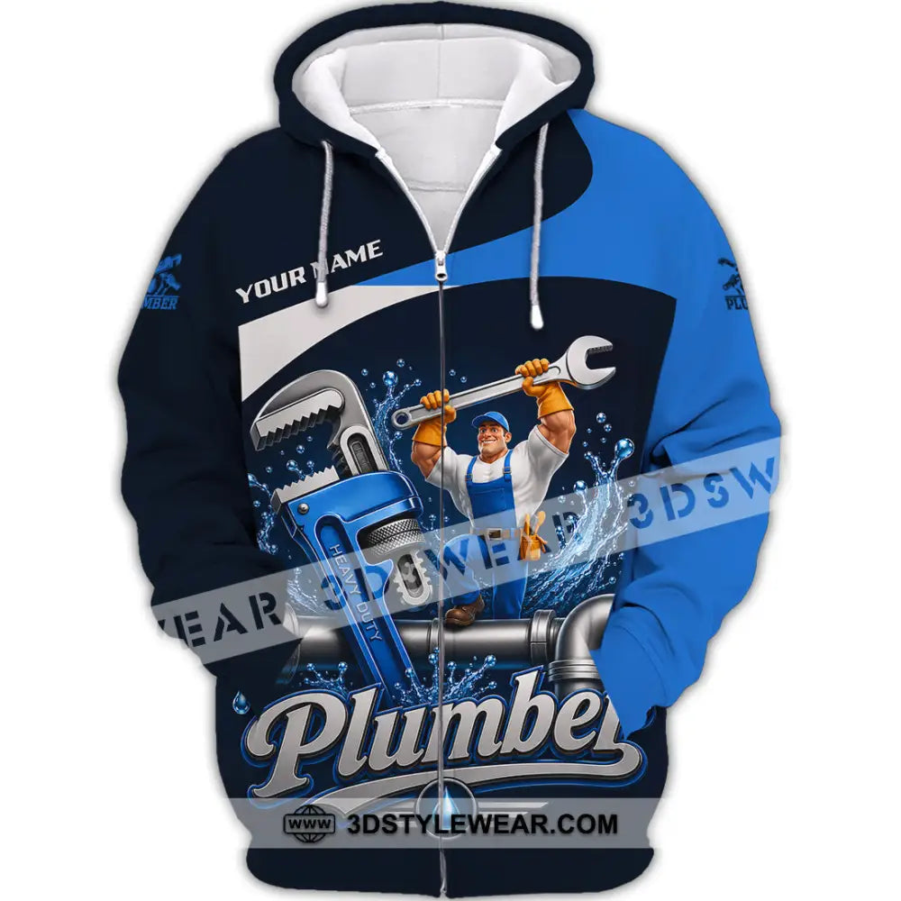 Unisex Shirt - Custom Plumber Shirt - Zipper Hoodie / S - T-shirt