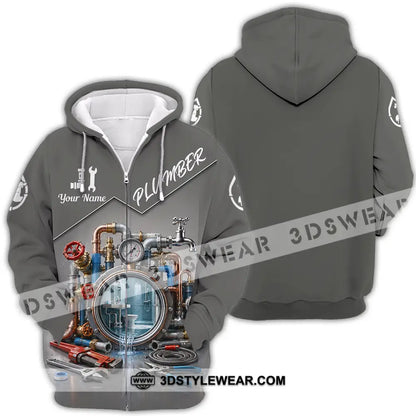 Unisex Shirt - Custom Plumber Shirt - Zipper Hoodie / S - T-shirt