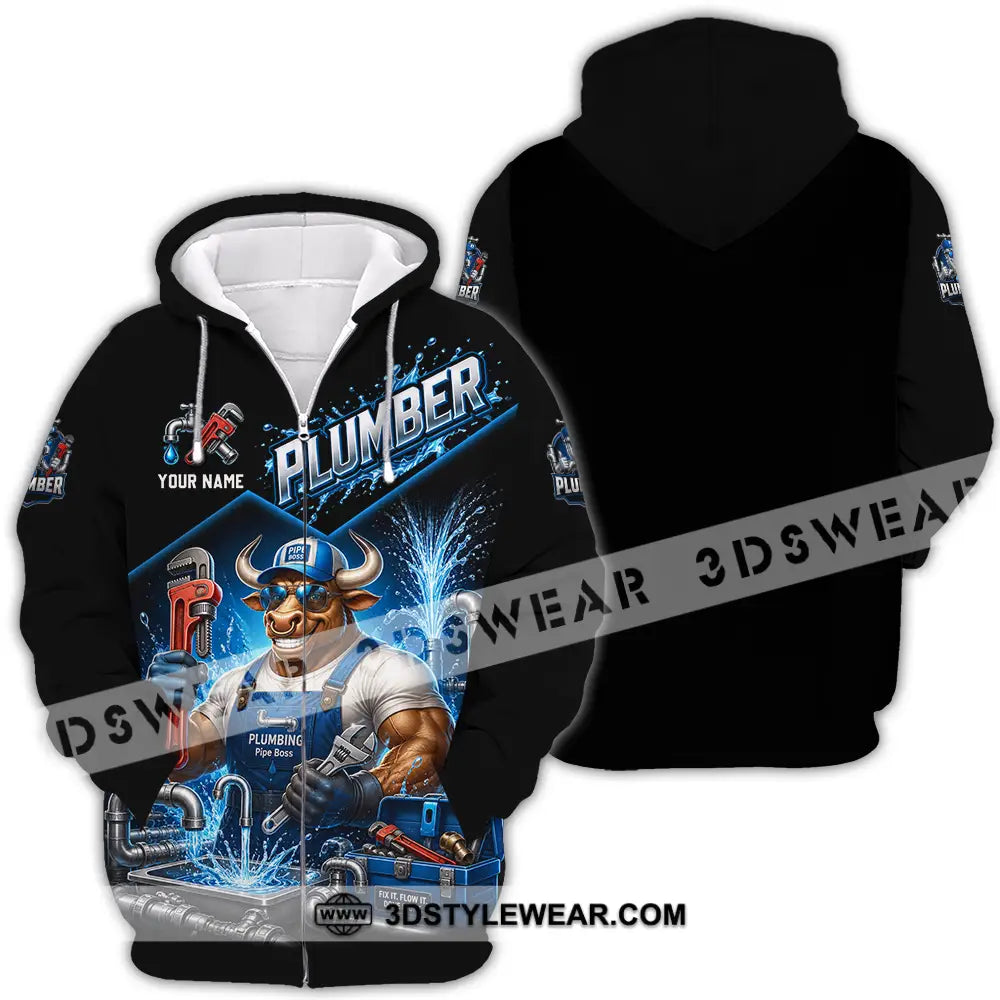 Unisex Shirt - Custom Plumber Shirt - Zipper Hoodie / S - T-shirt