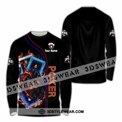 Unisex Shirt - Custom Poker Shirt - Long Sleeve Shirt / S - T-shirt