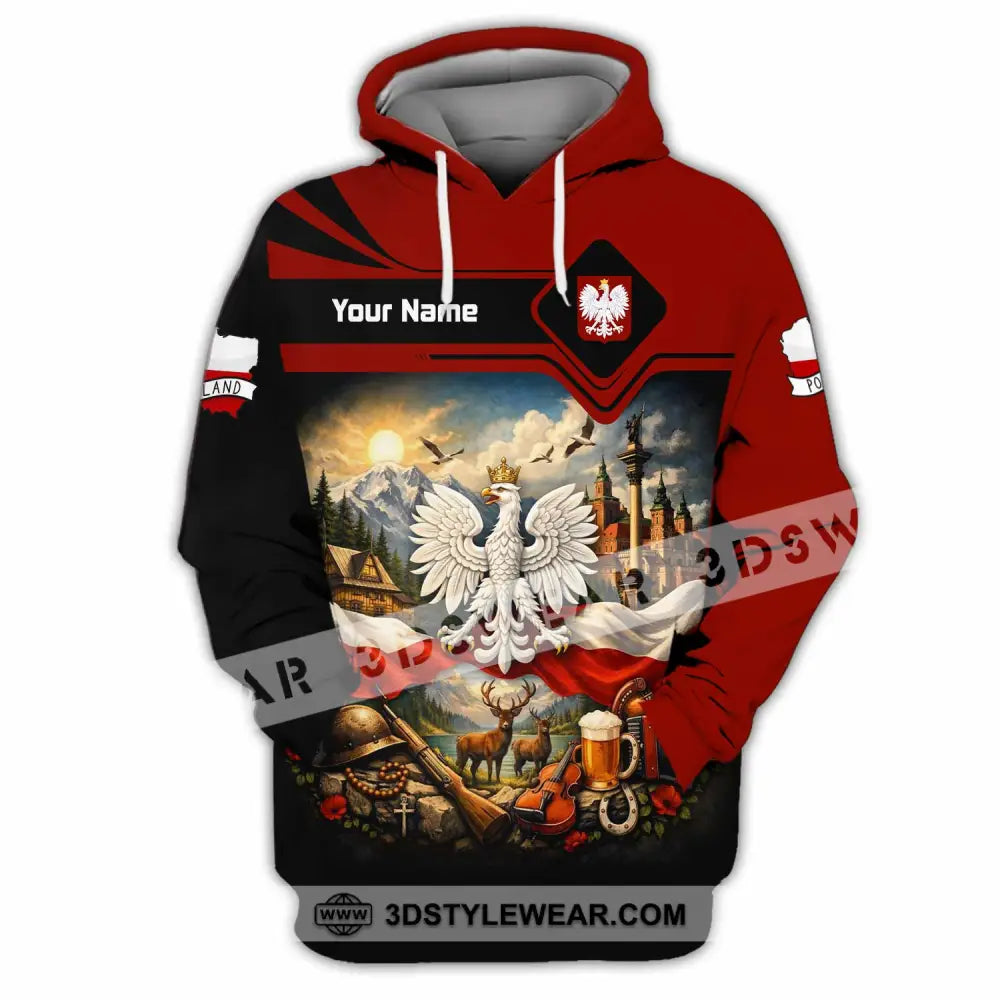 Unisex Shirt - Custom Poland Shirt - Hoodie / S - T-shirt