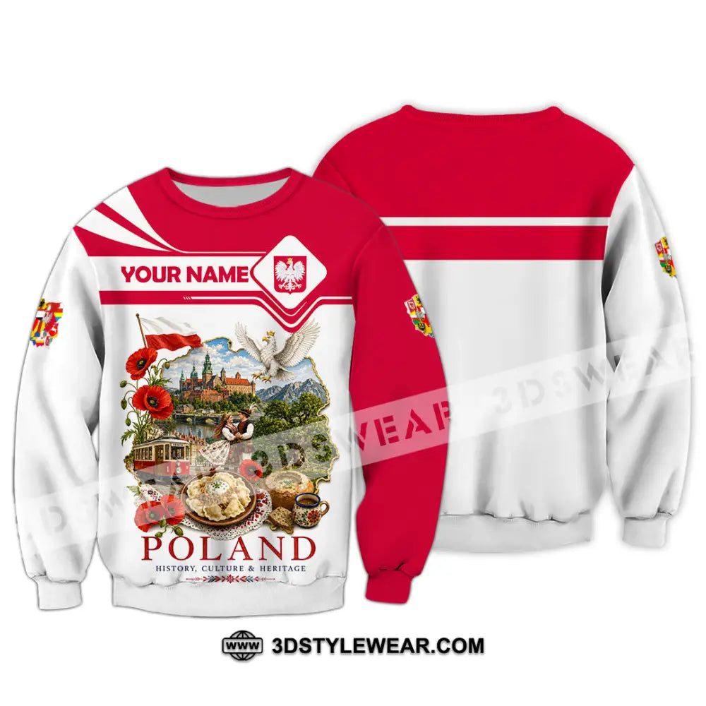 Unisex Shirt - Custom Poland Shirt - Long Sleeve / S - T-shirt