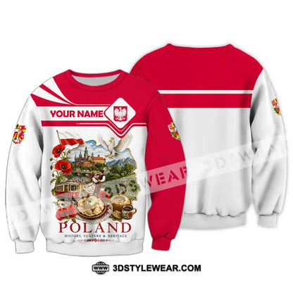 Unisex Shirt - Custom Poland Shirt - Long Sleeve / S - T-shirt