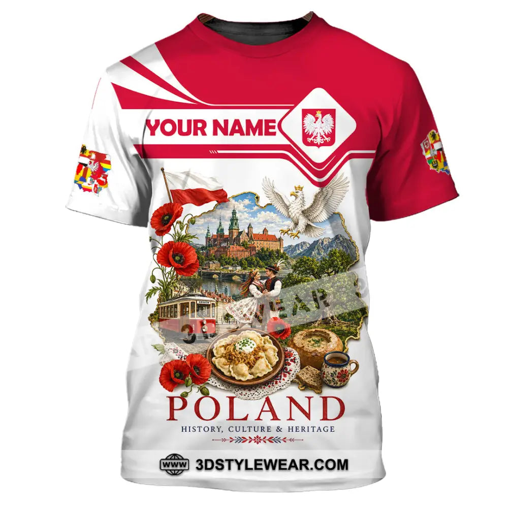 Unisex Shirt - Custom Poland Shirt - T-Shirt / S - T-shirt