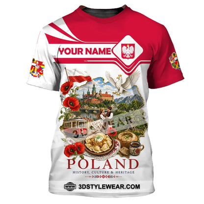 Unisex Shirt - Custom Poland Shirt - T-Shirt / S - T-shirt
