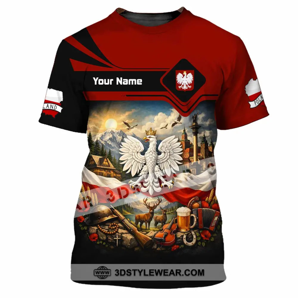Unisex Shirt - Custom Poland Shirt - T-Shirt / S - T-shirt