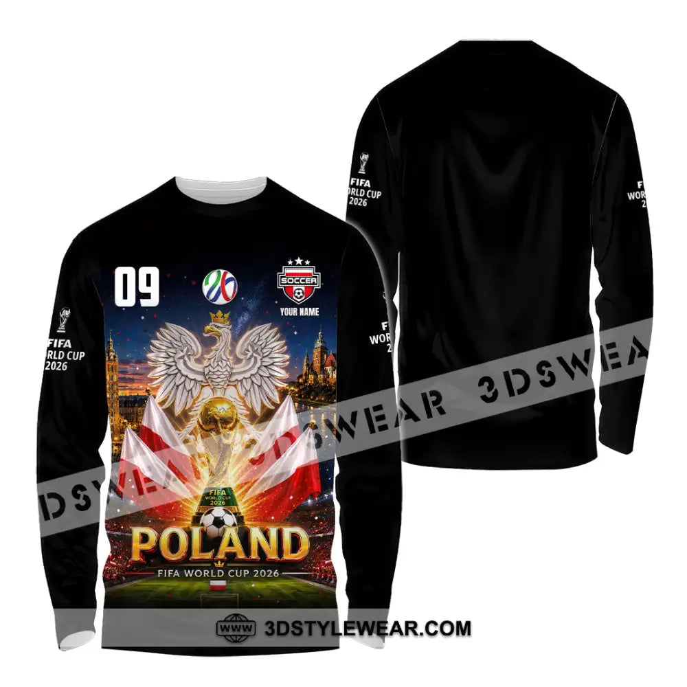 Unisex Shirt - Custom Poland World Cup 2026 Shirt - Long Sleeve Shirt / S - T-shirt