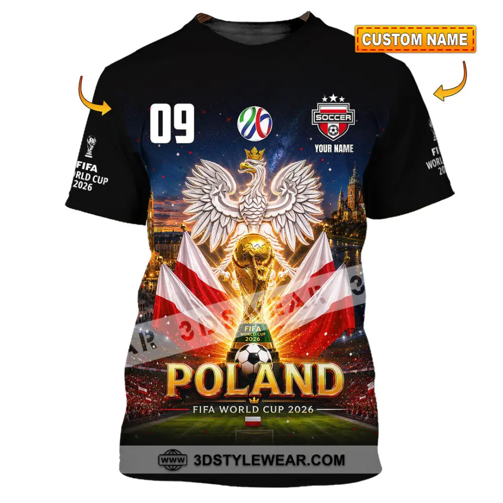 Unisex Shirt - Custom Poland World Cup 2026 Shirt - T-shirt