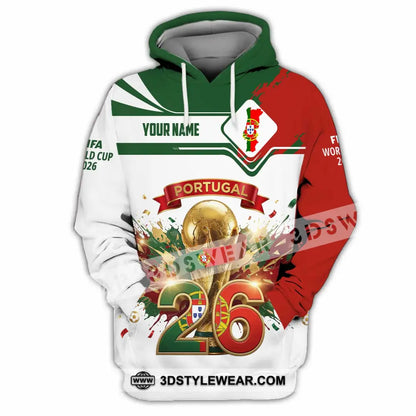 Unisex Shirt - Custom Portugal FIFA World Cup 2026 3D Shirt Hoodie / S T-shirt