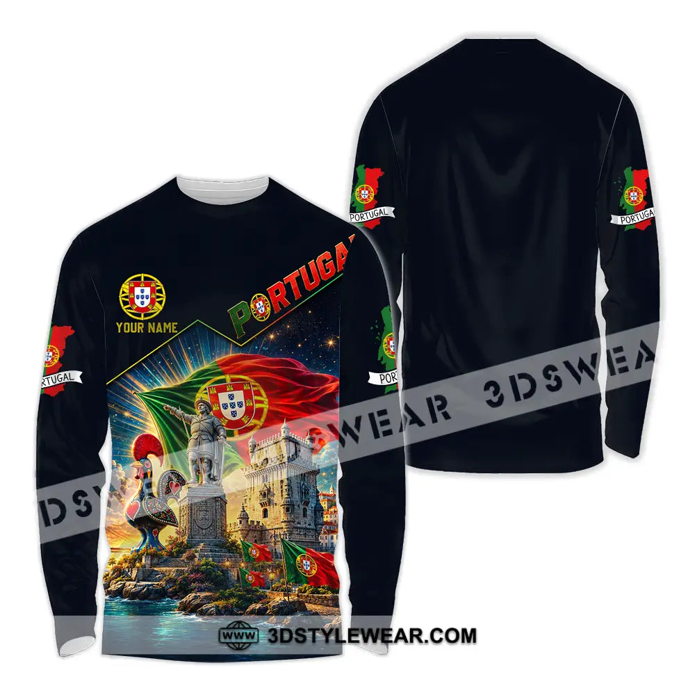 Unisex Shirt - Custom Portugal Shirt - Long Sleeve Shirt / S - T-shirt