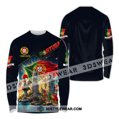Unisex Shirt - Custom Portugal Shirt - Long Sleeve Shirt / S - T-shirt