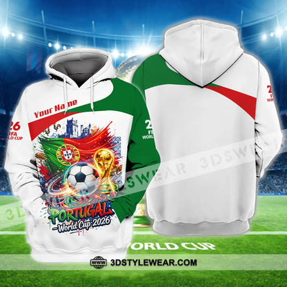 Unisex Shirt - Custom Portugal World Cup 2026 3D Shirt - Hoodie / S - T-shirt