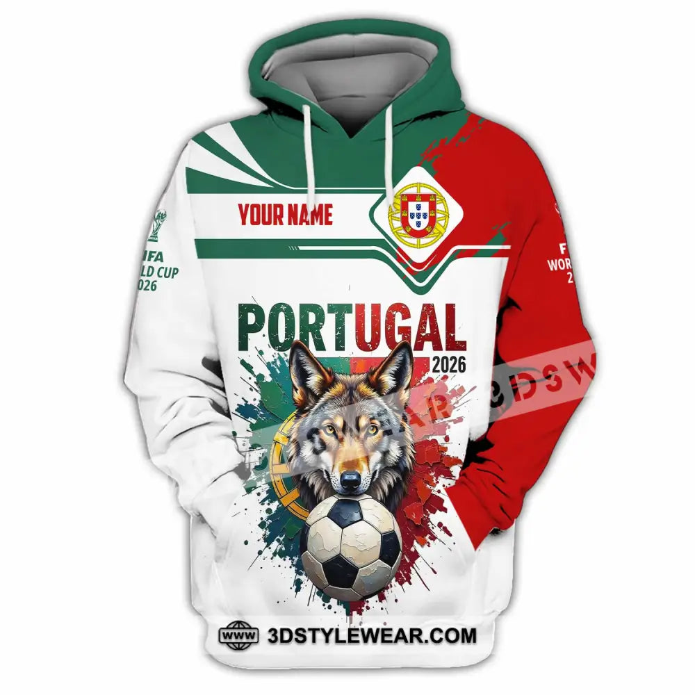 Unisex Shirt - Custom Portugal World Cup 2026 3D Shirt Hoodie / S T-shirt