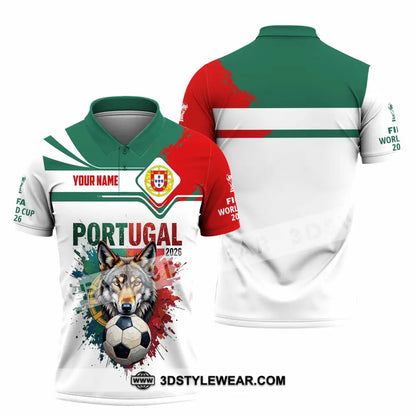 Unisex Shirt - Custom Portugal World Cup 2026 3D Shirt Polo Shirt / S T-shirt