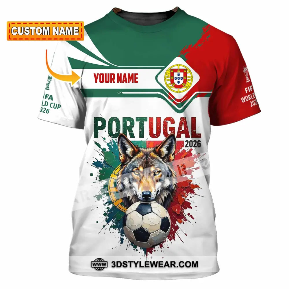 Unisex Shirt - Custom Portugal World Cup 2026 3D Shirt T-shirt