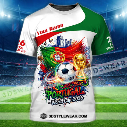 Unisex Shirt - Custom Portugal World Cup 2026 3D Shirt - T-Shirt / S - T-shirt