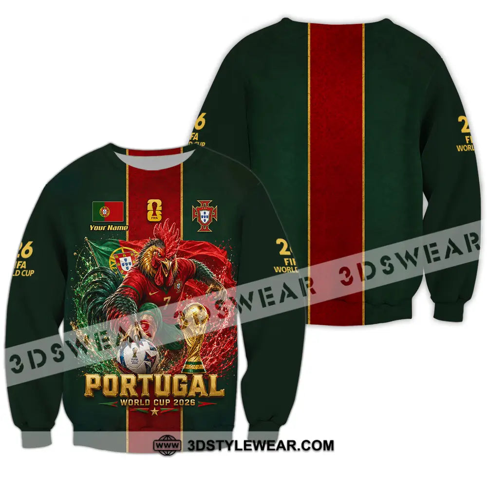 Unisex Shirt - Custom Portugal World Cup 2026 Shirt - Long Sleeve / S - T-shirt
