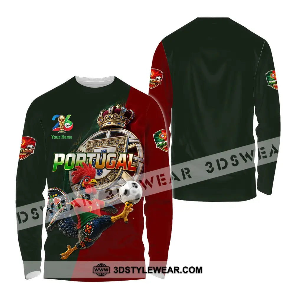 Unisex Shirt - Custom Portugal World Cup 2026 Shirt - Long Sleeve Shirt / S - T-shirt