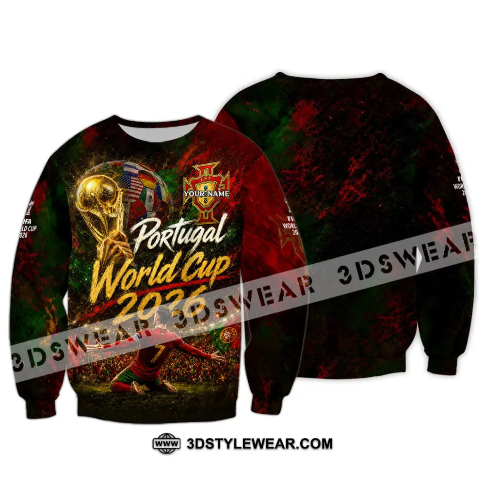 Unisex Shirt - Custom Portugal World Cup 2026 Shirt - Long Sleeve / S - T-shirt