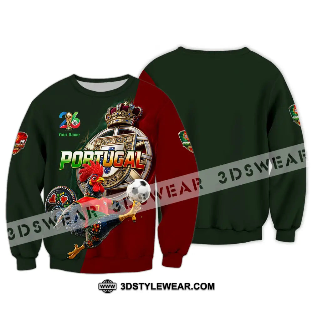 Unisex Shirt - Custom Portugal World Cup 2026 Shirt - Long Sleeve / S - T-shirt