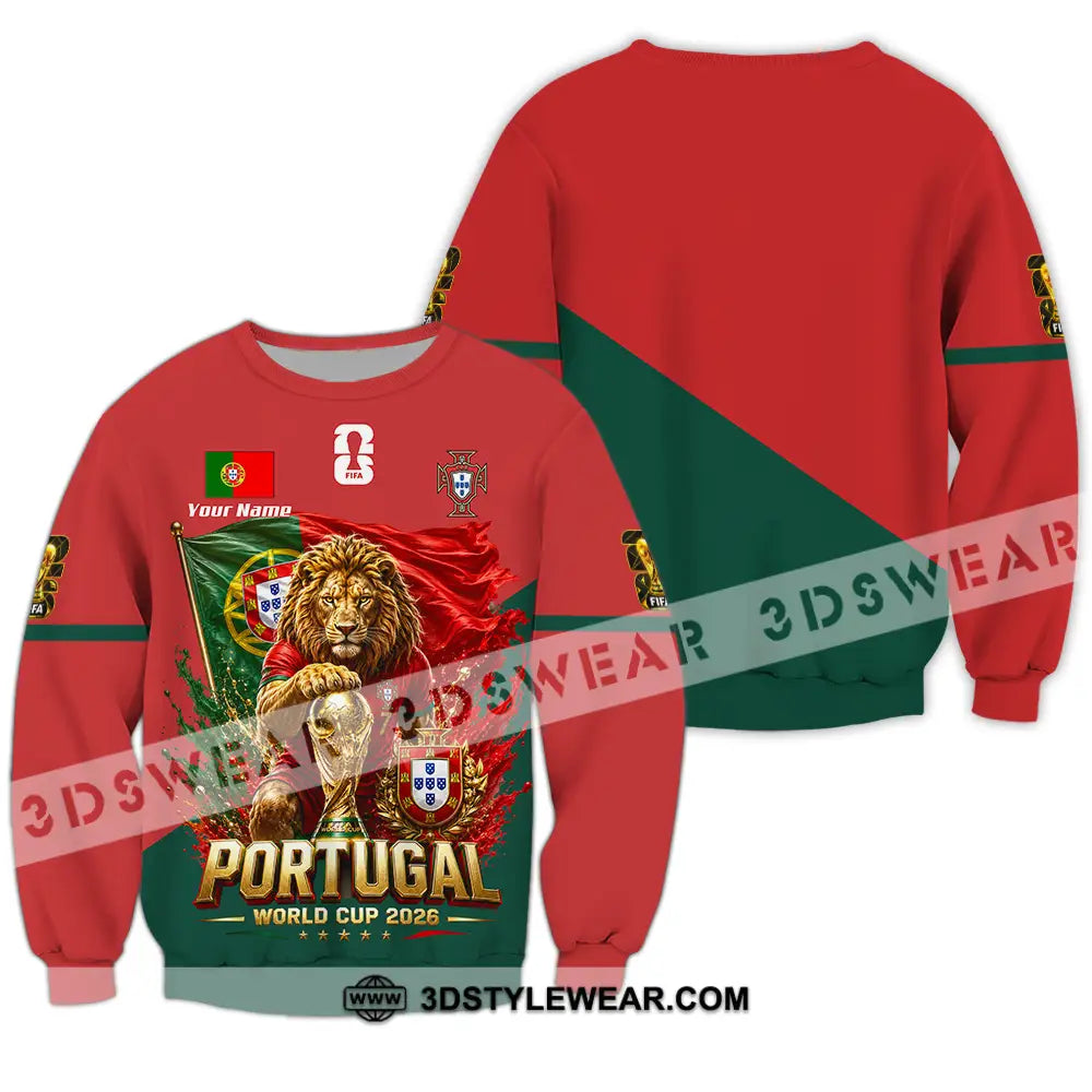 Unisex Shirt - Custom Portugal World Cup 2026 Shirt - Long Sleeve / S - T-shirt