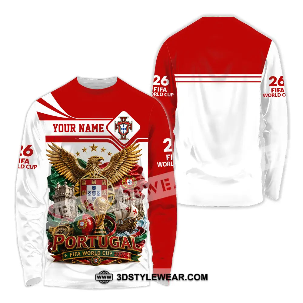 Unisex Shirt - Custom Portugal World Cup 2026 Shirt - Long Sleeve Shirt / S - T-shirt