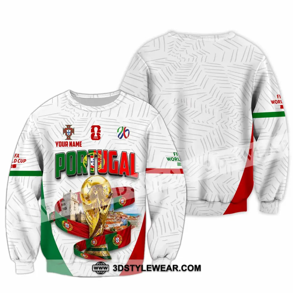 Unisex Shirt - Custom Portugal World Cup 2026 Shirt - Long Sleeve / S - T-shirt
