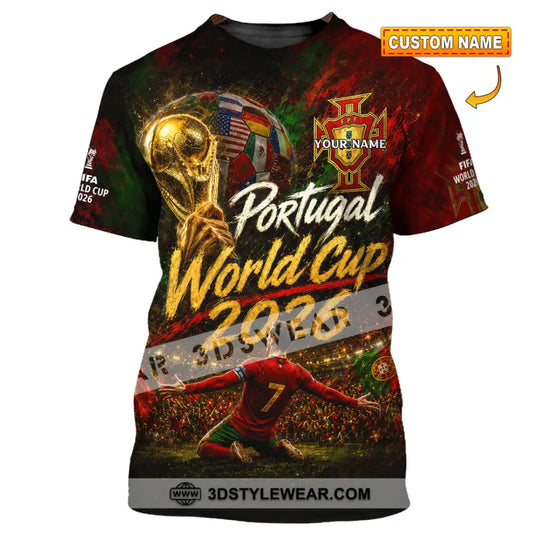 Unisex Shirt - Custom Portugal World Cup 2026 Shirt style option 1