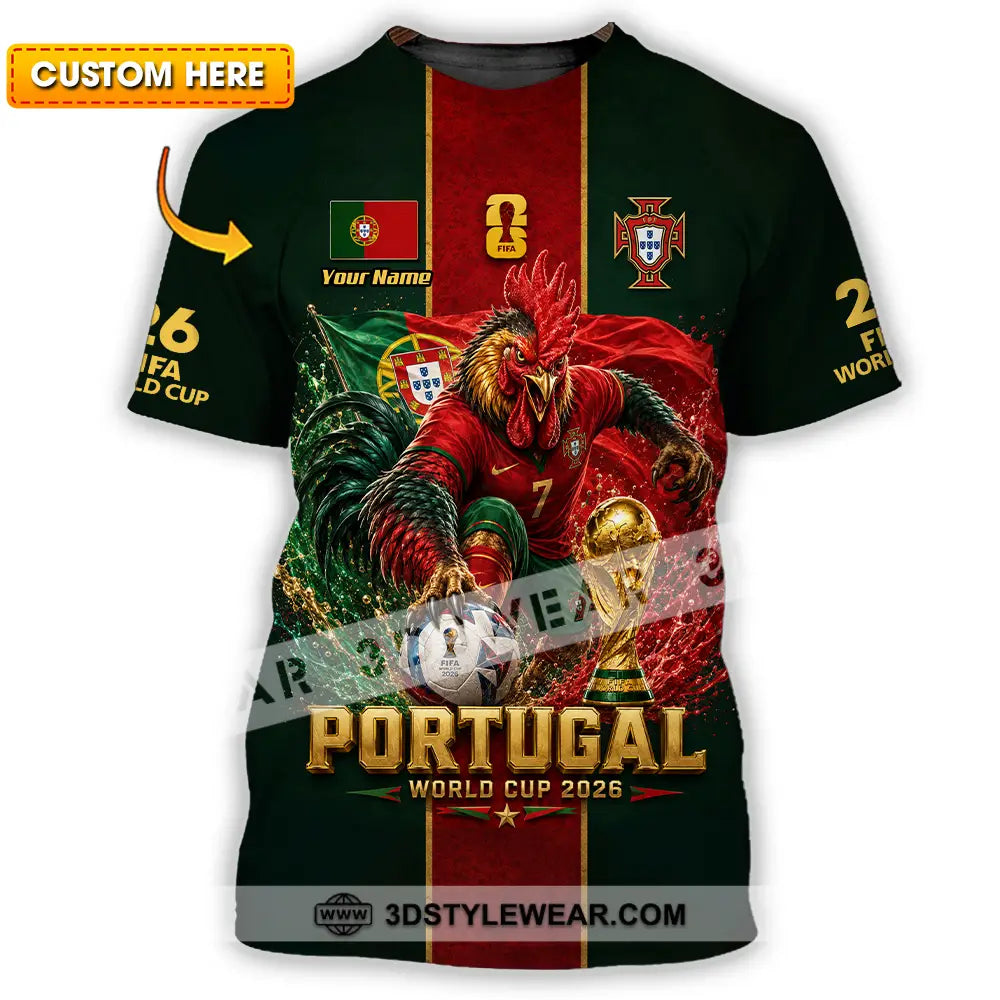 Unisex Shirt - Custom Portugal World Cup 2026 Shirt - T-shirt