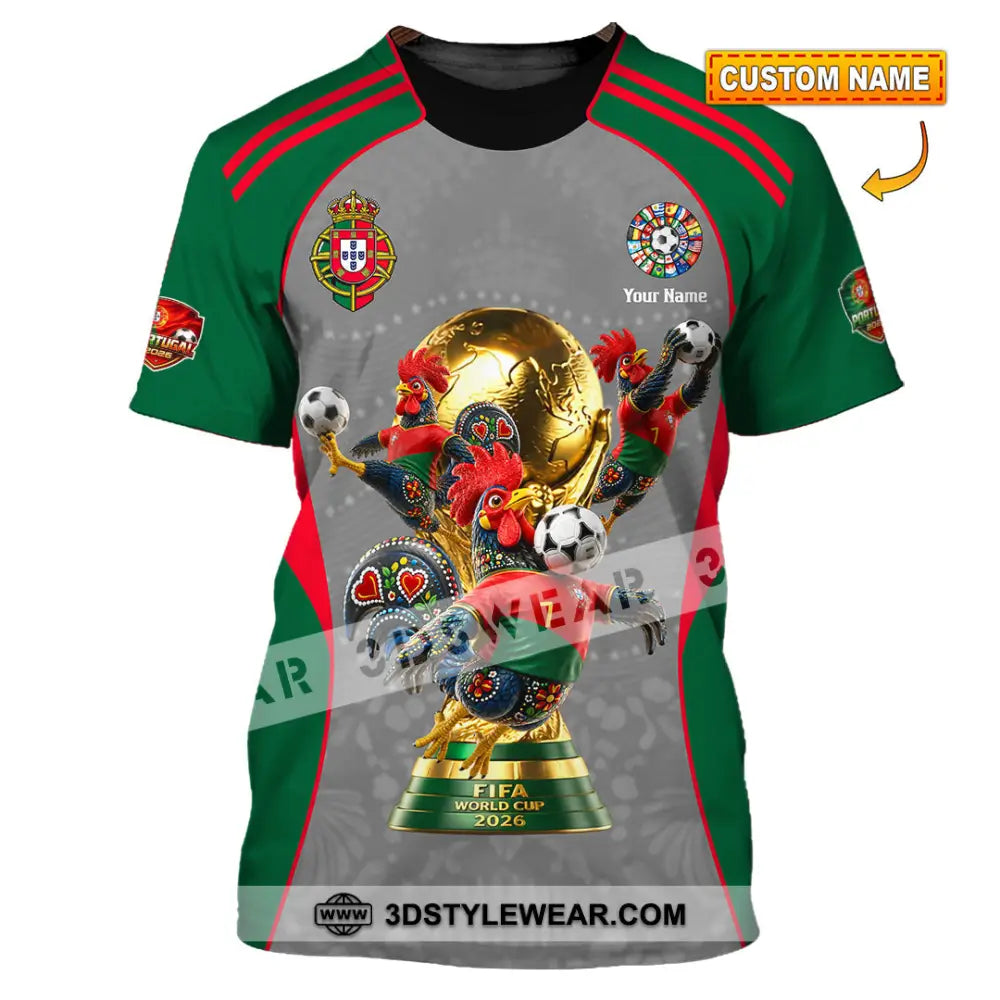 Unisex Shirt - Custom Portugal World Cup 2026 Shirt - T-shirt