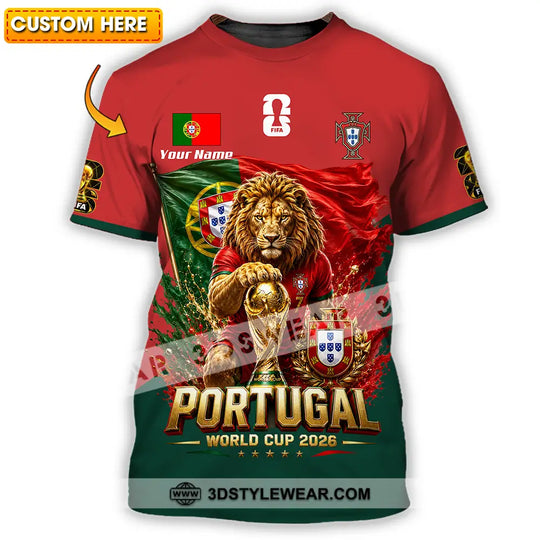 Unisex Shirt - Custom Portugal World Cup 2026 Shirt style option 1