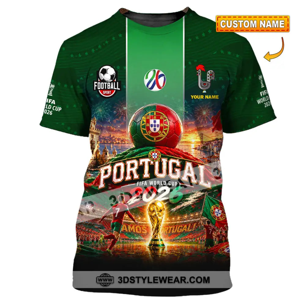 Unisex Shirt - Custom Portugal World Cup 2026 Shirt - T-shirt