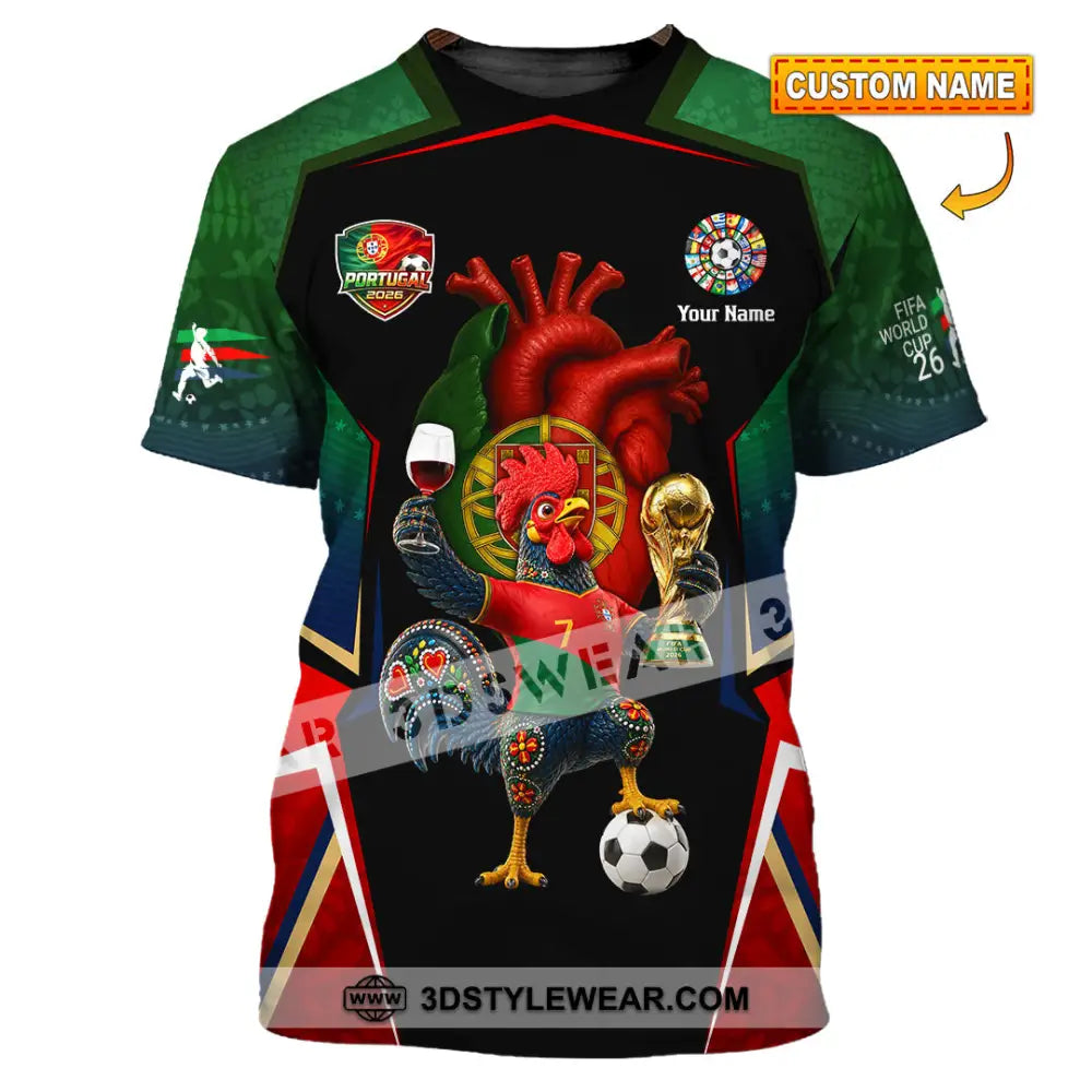 Unisex Shirt - Custom Portugal World Cup 2026 Shirt - T-shirt