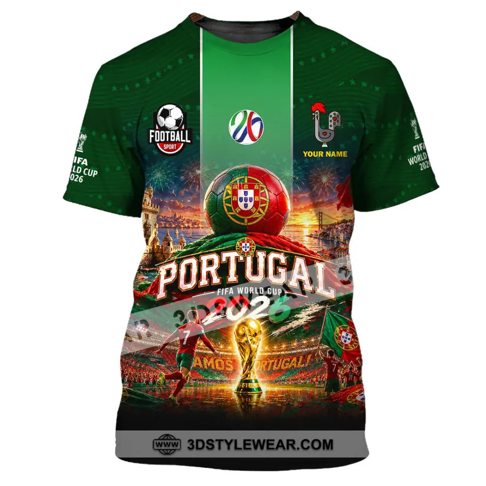 Unisex Shirt - Custom Portugal World Cup 2026 Shirt - T-Shirt / S - T-shirt